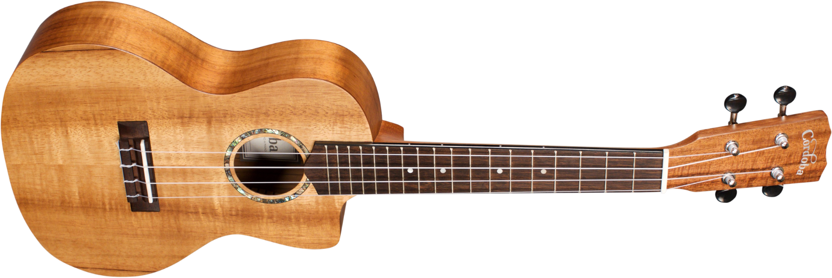 Cordoba 28C-CE Concert Cutaway Ukulele Hawaiian Koa | Musique Dépôt