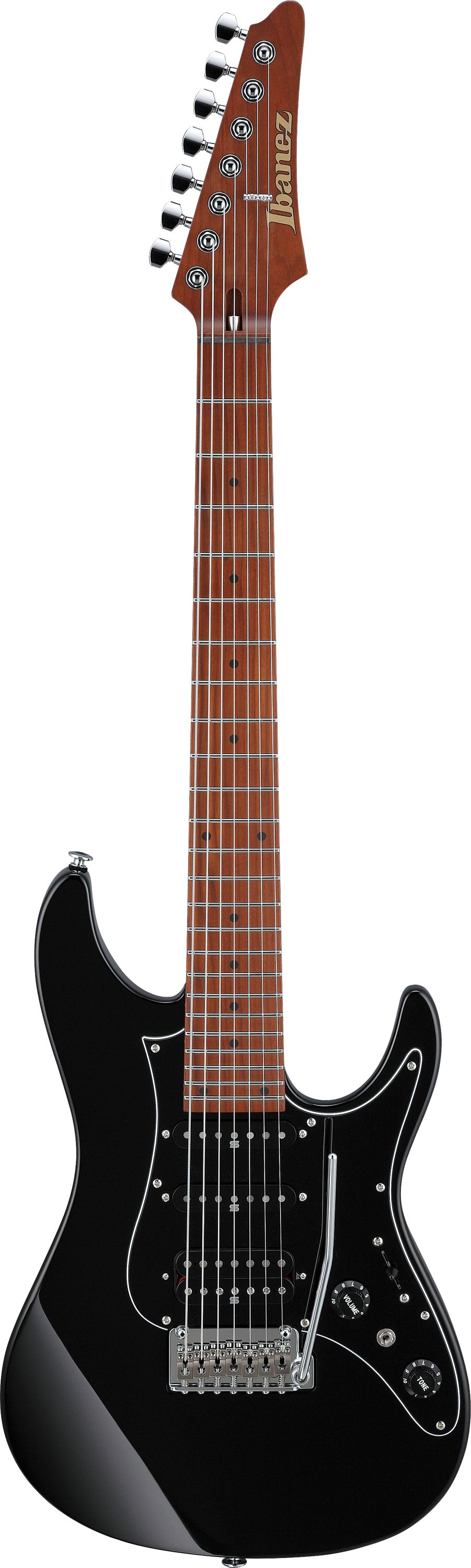 Guitare électrique noire IBANEZ AZ Prestige 7 cordes + étui