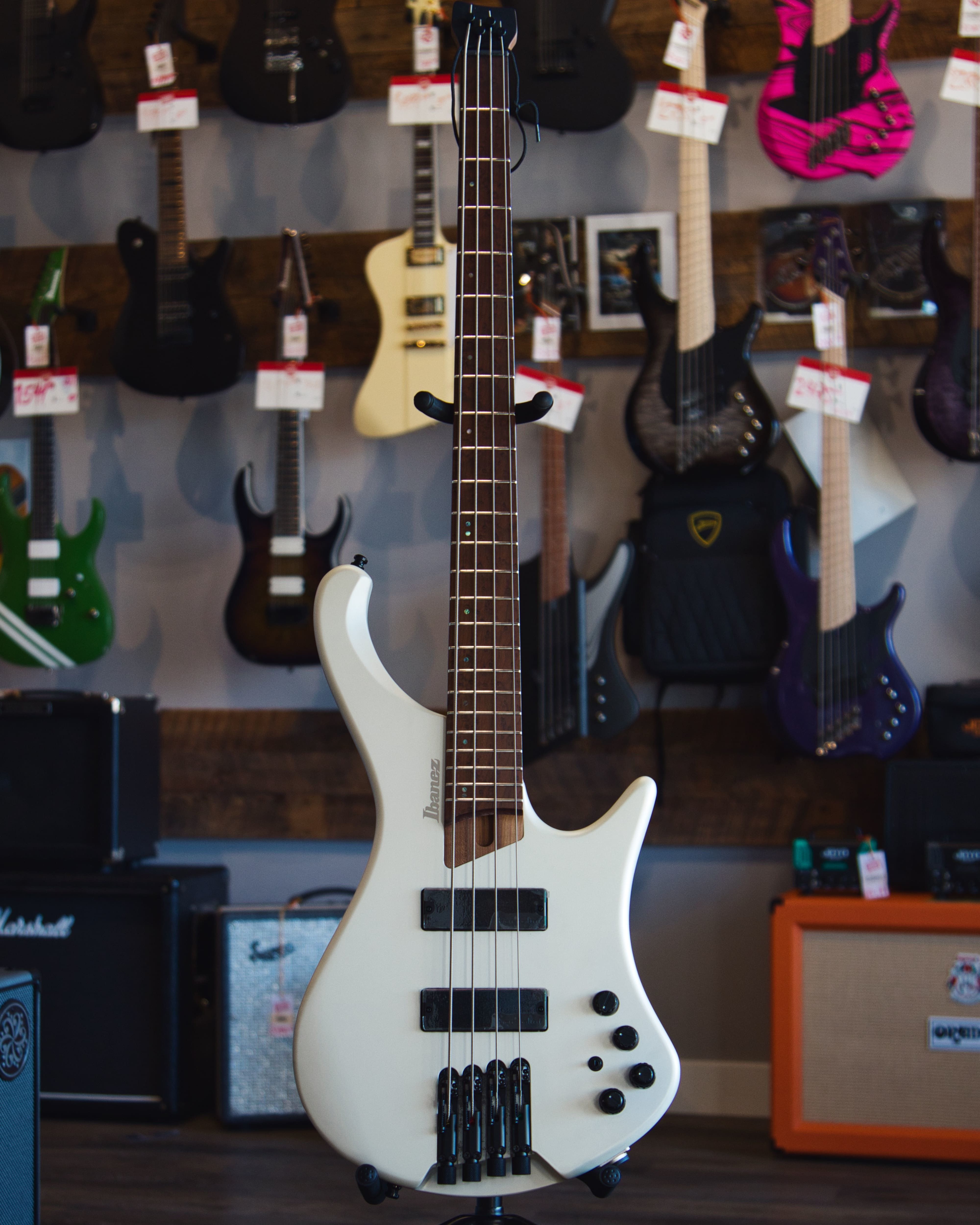 Ibanez Bass Workshop EHB1000 Pearl White Matte 4-string Electric Bass