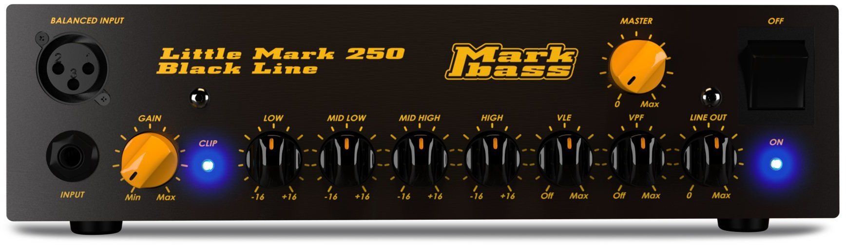 MarkBass LITTLEMARK250-BlackLINE Bass Head 250 Watts | Musique Dépôt