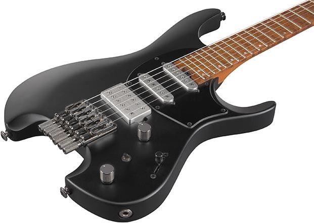 Ibanez Q54 Headless Electric Guitar Black Flat 5 Way Switch 