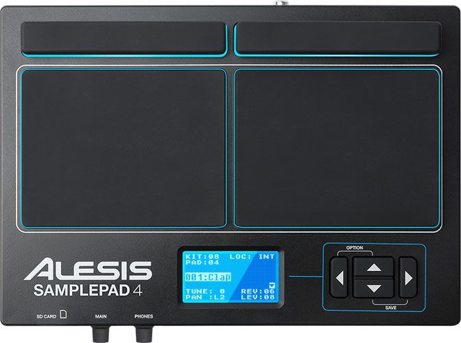 ALESIS SAMPLE PAD 4 4-Pad Percussion and Sample-Triggering