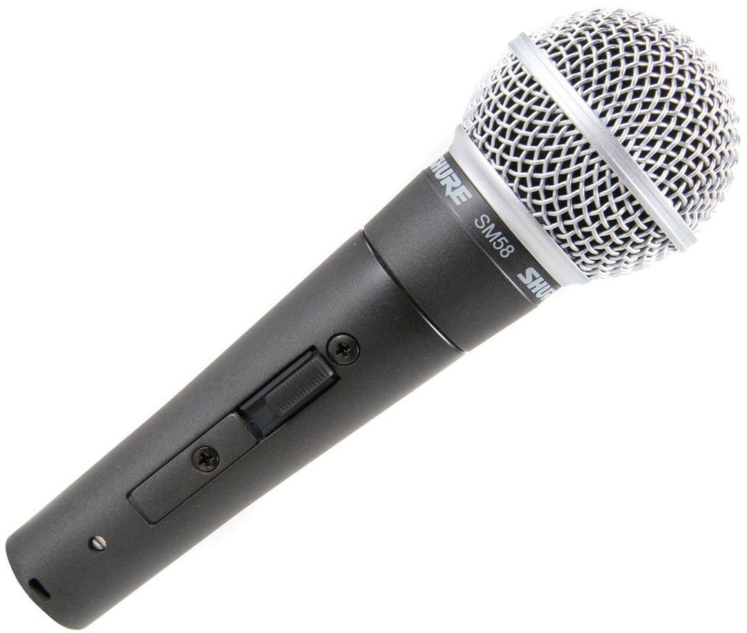 Shure sm58 s microphone vocal commutateur on/off