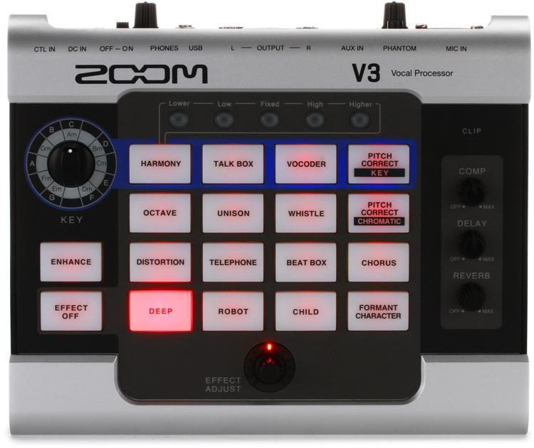 Zoom V3 Multi-effects Vocal Processor | Music Depot