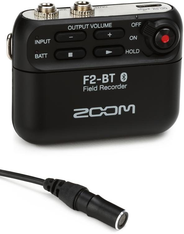 Zoom F2 Field Recorder, Lavalier Microphone, Bluetooth | Musique Dépôt