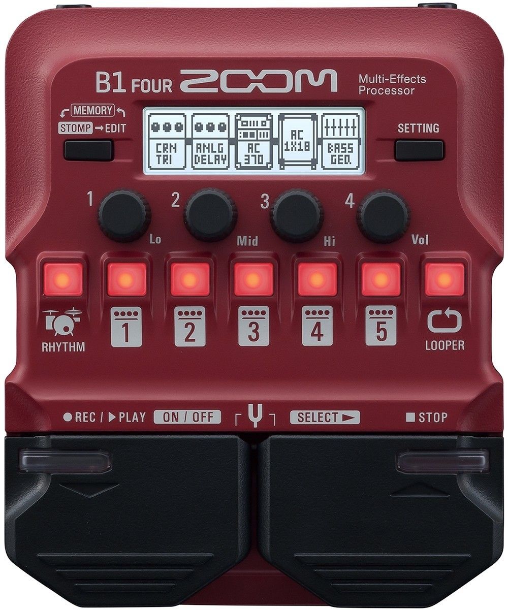 Zoom B1 FOUR Bass Multi-effects Processor | Music Depot | Musique