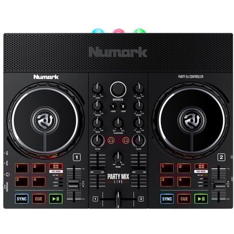 Numark Party Mix II DJ Controller with Built-In Light Show Musique