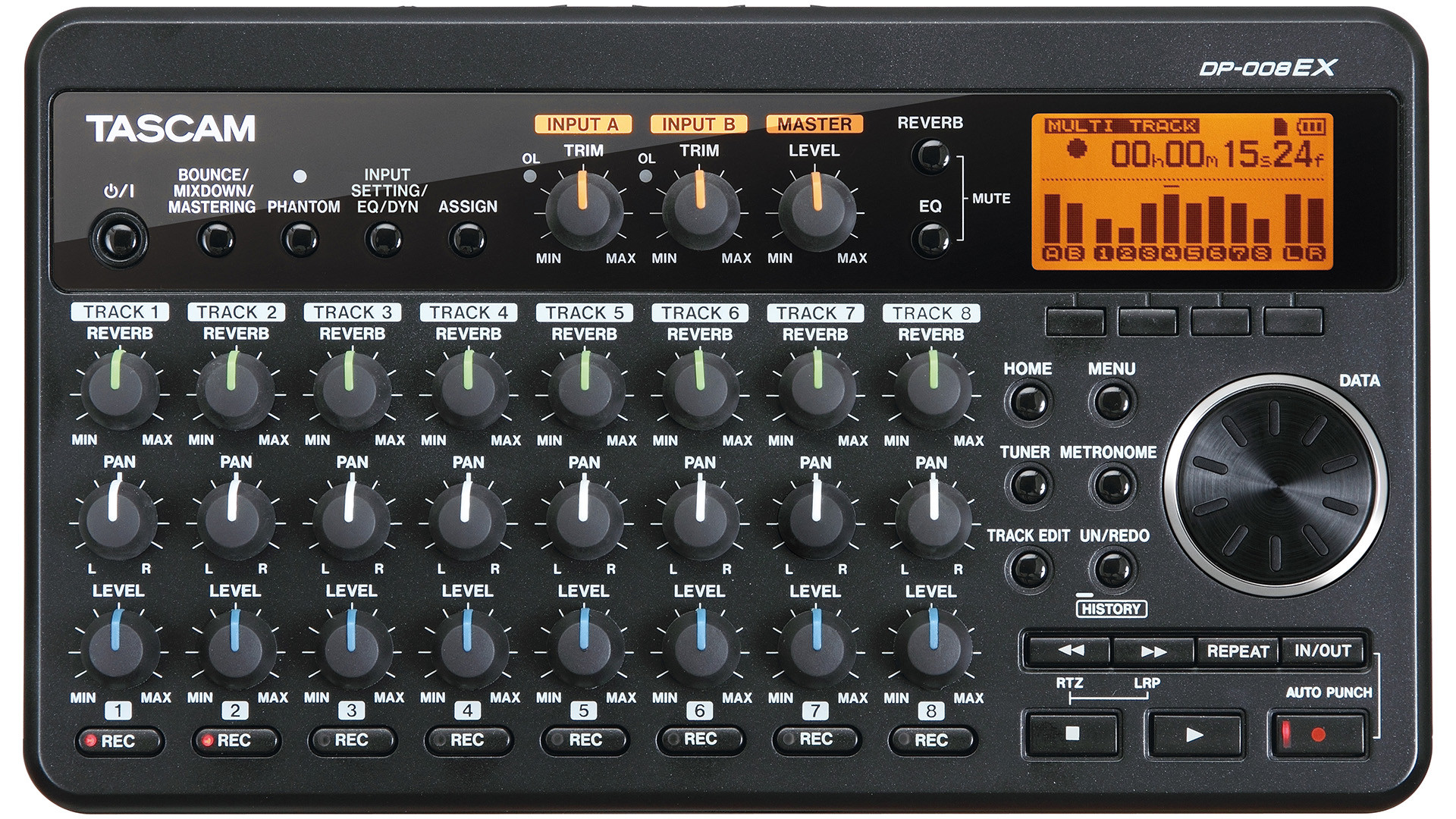 Tascam DP-008EX - Portable 8-Track Recorder | Musique Dépôt