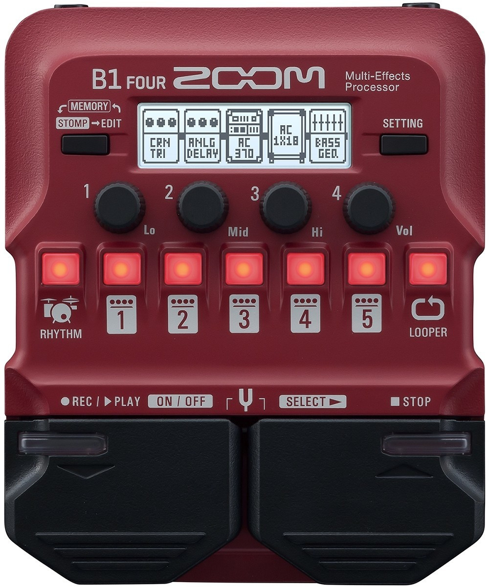 Zoom B1 Four - Bass Multi-Effects Pedal | Musique Dépôt Musique Dépôt