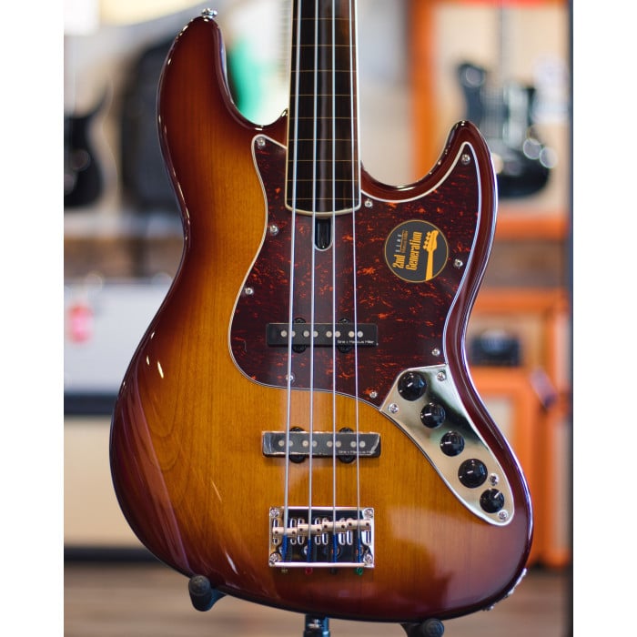 ベース Sire V7 Marcus Millar 4st SIRE V7 Alder Body 4 String Fretless Bass - Tobacco Sunburst