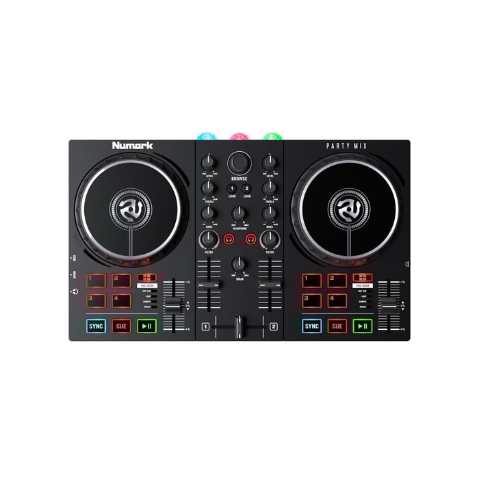 Numark Party Mix II DJ Controller with Built-In Light Show Musique