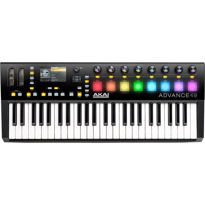 AKAI Professional ADVANCE49 MIDIキーボード Advance 49 49-Key Virtual Instrument Production Controller Musique