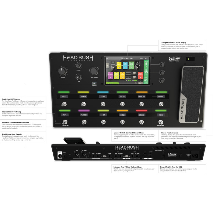 HeadRush Pedalboard マルチエフェクター HEADRUSH PEDALBOARD | Music Depot Musique Dépôt