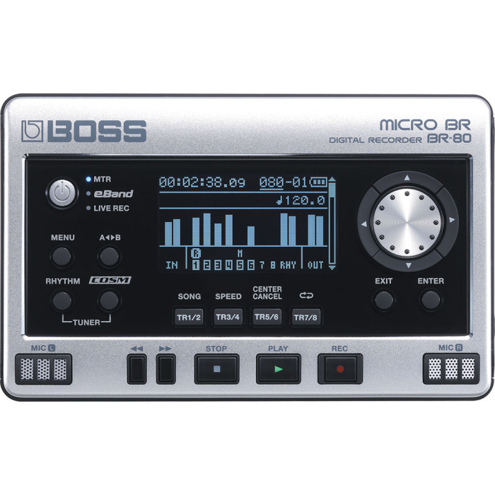 BOSS BR-80 デジタルレコーダー Boss BR-80 - Portable Digital Recorder | Musique Dépôt Musique Dépôt