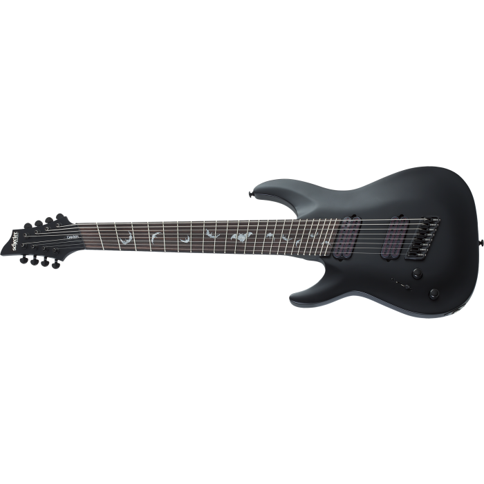Schecter Damien-8 String Multiscale Left Handed Electric Guitar