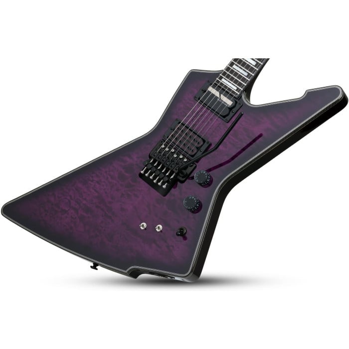 Schecter E-1 Explorer with Floyd Rose Trans Purple Burst Musique Dépôt