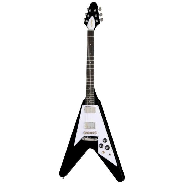 Epiphone 70s Flying V Ebony - Rock Guitar | Musique Dépôt Musique