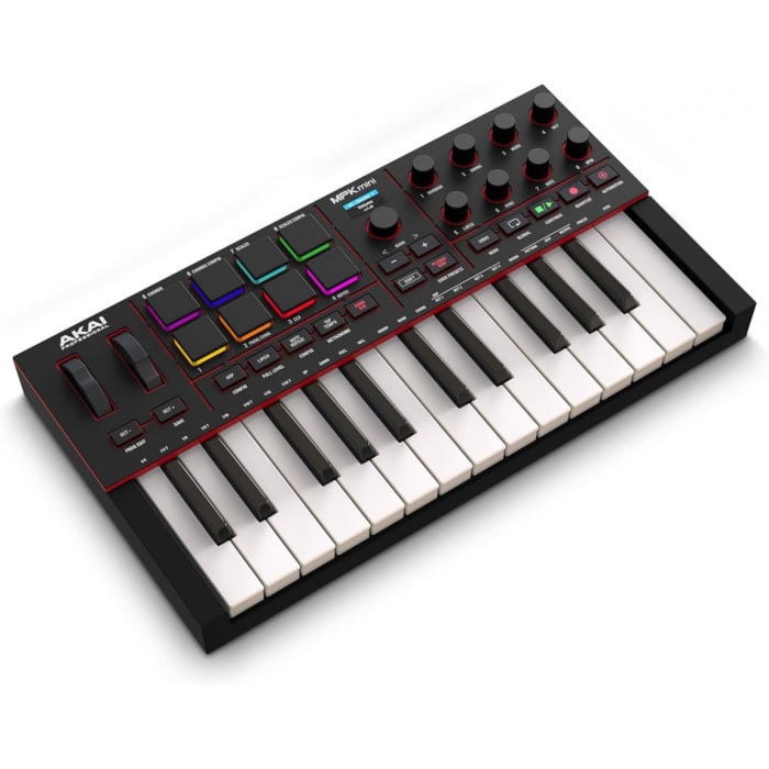AKAI MPKmini MIDIコントローラー Akai MPK Mini IV - USB-C MIDI Controller | Musique Dépôt Musique Dépôt