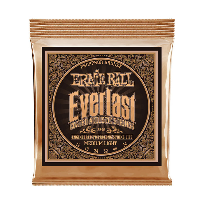 Ernie Ball Everlast Cordes de Guitare Acoustique en Bronze Phosphore Revêtues