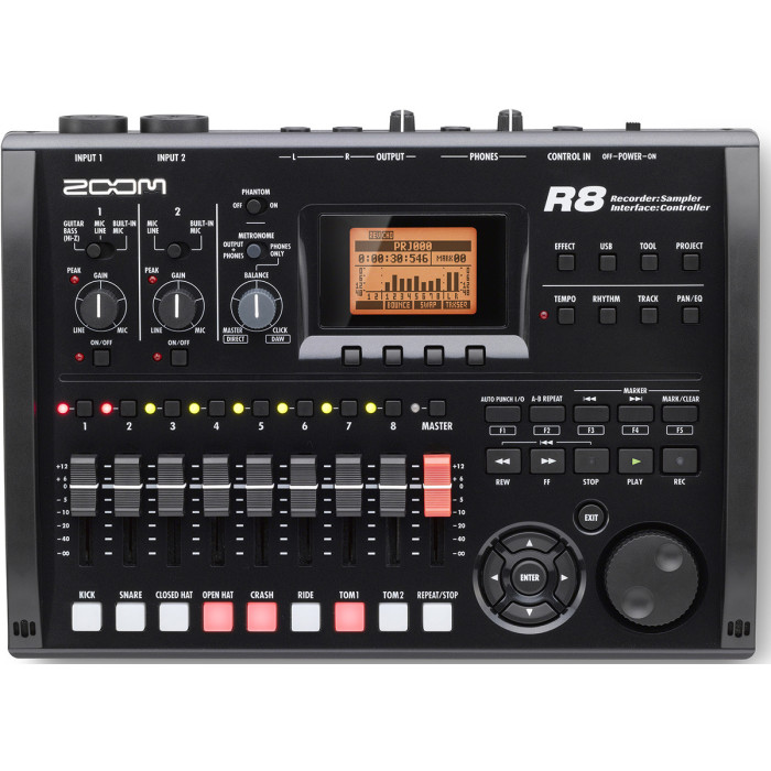 Zoom R8 Recorder/Interface/Controller/Sampler | Music Depot