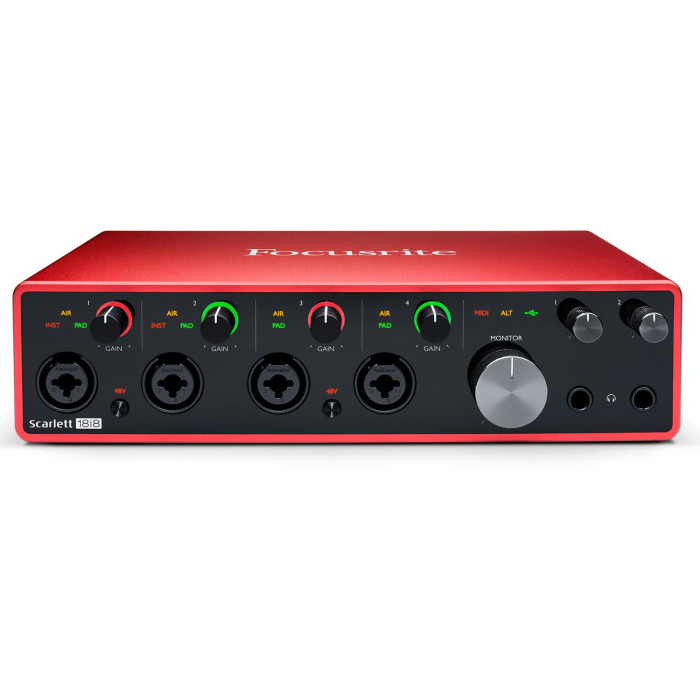 Focusrite Scarlett 18i8 オーディオインターフェイス Focusrite Scarlett 18i8 3rd Gen USB Audio Interface Musique Dépôt