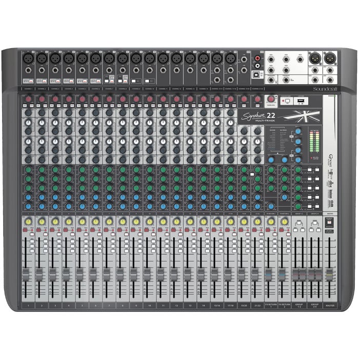 SOUNDCRAFT 22 ch. Compact Analogue Mixer with 2-in/2-out USB